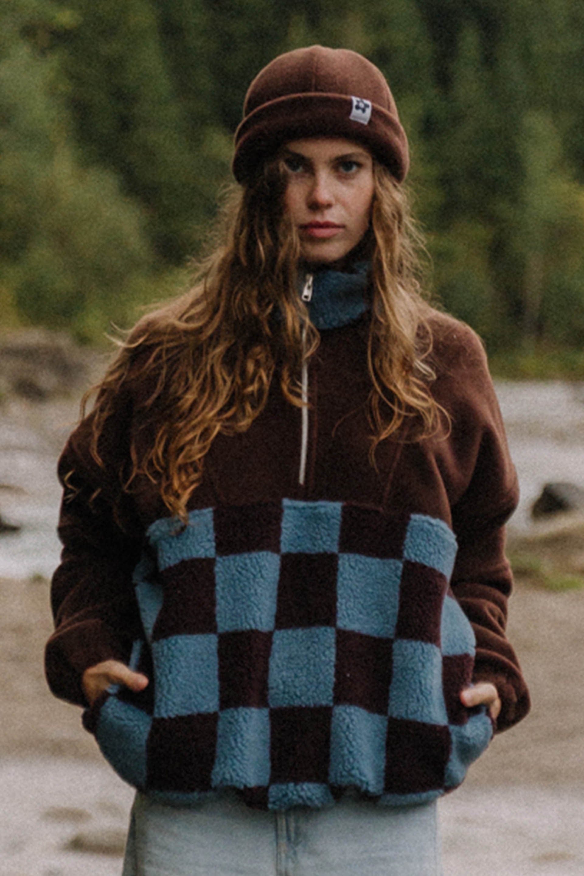 BLUZA POLAR HAZY CHECK