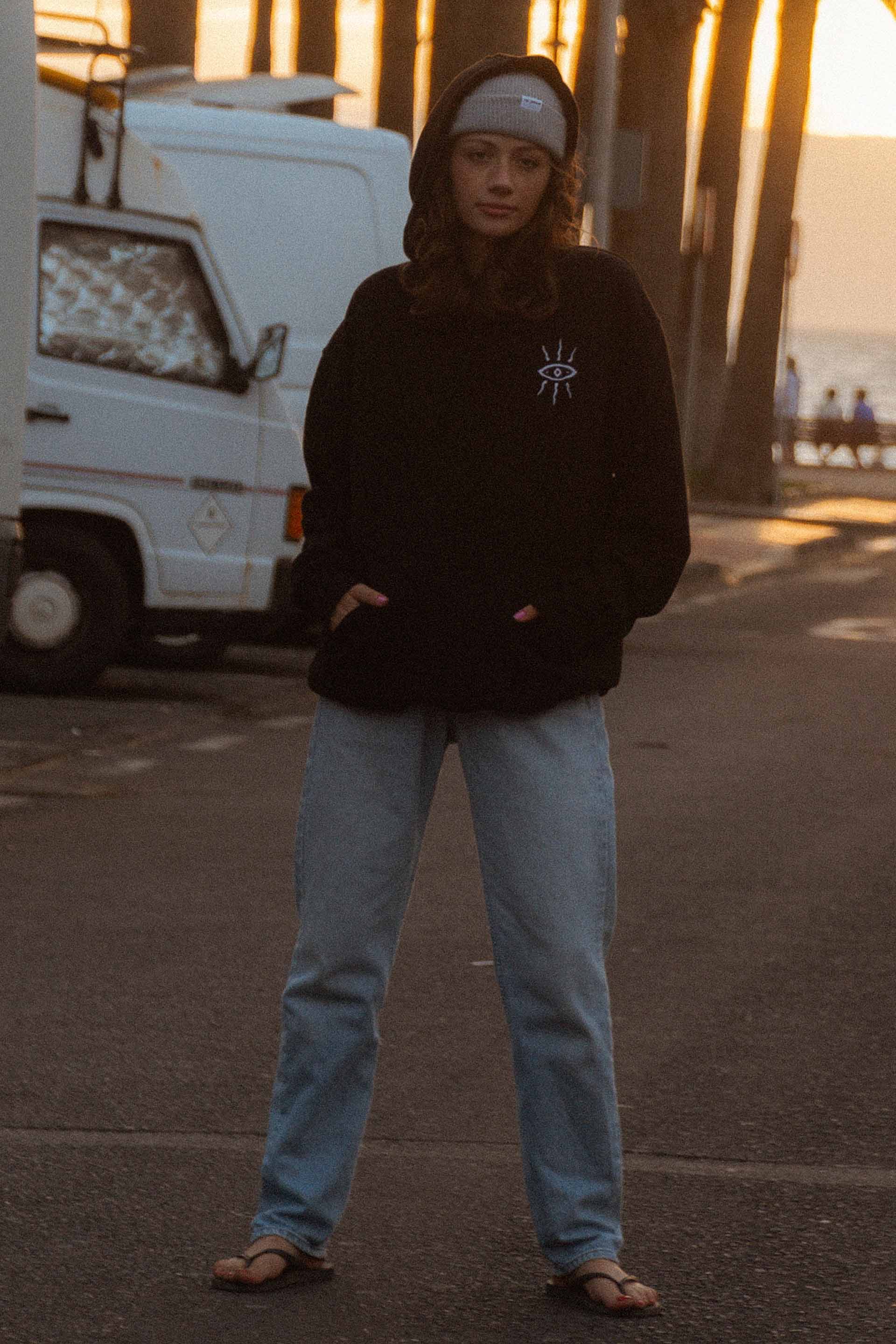 BLUZA UNISEX DISCONNECT BLACK WMN