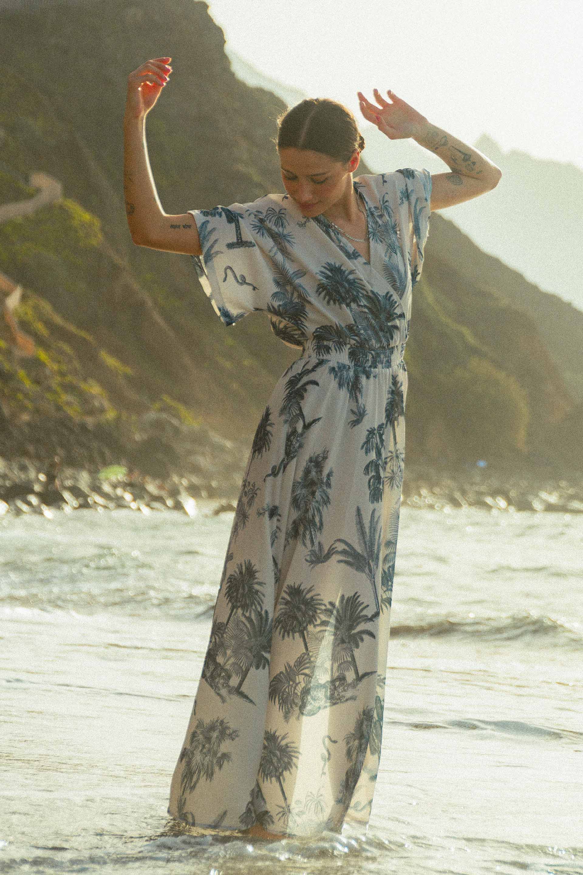 SUKIENKA BALI SAFARI WHITE