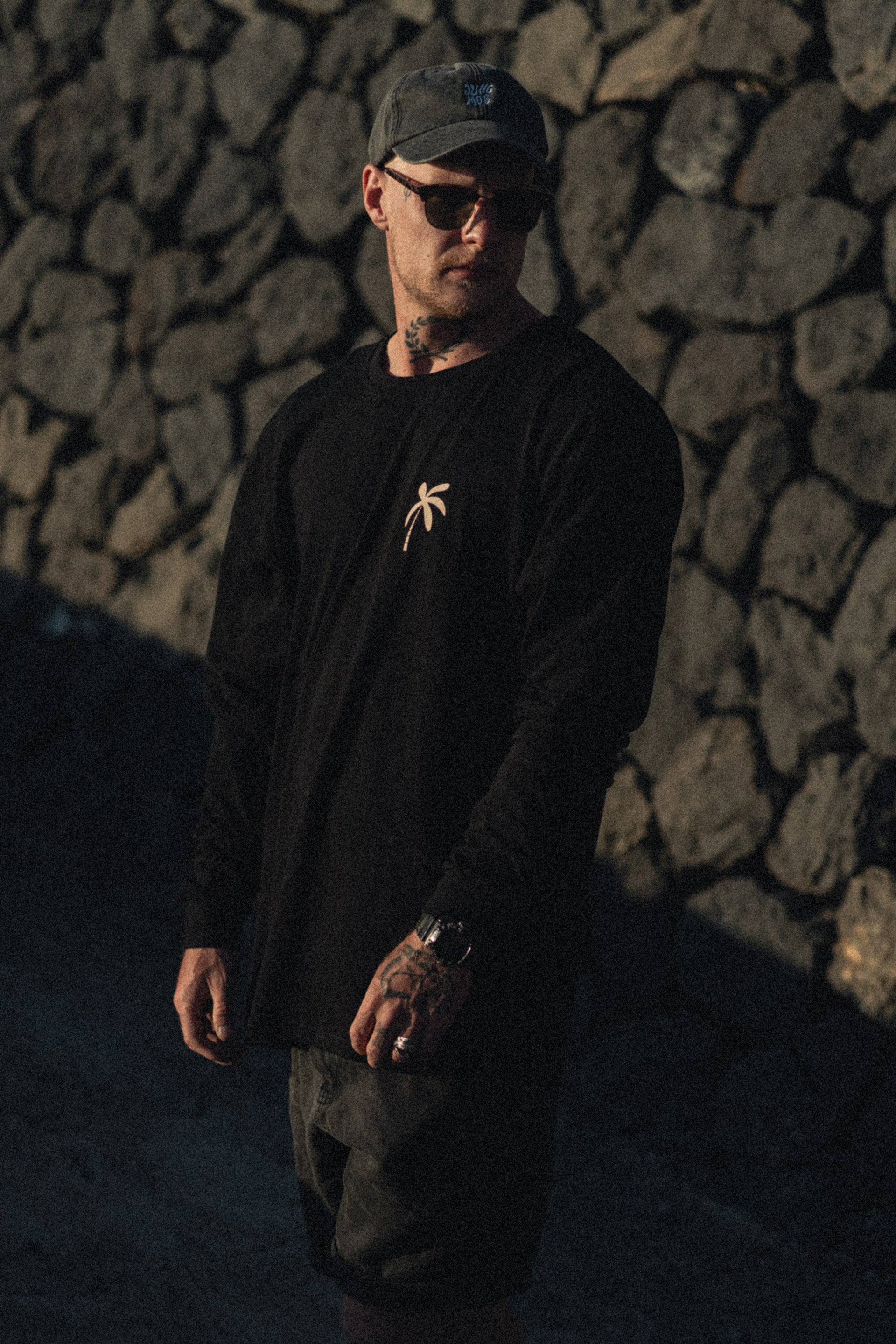 LONGSLEEVE PALMS SPRING BLACK