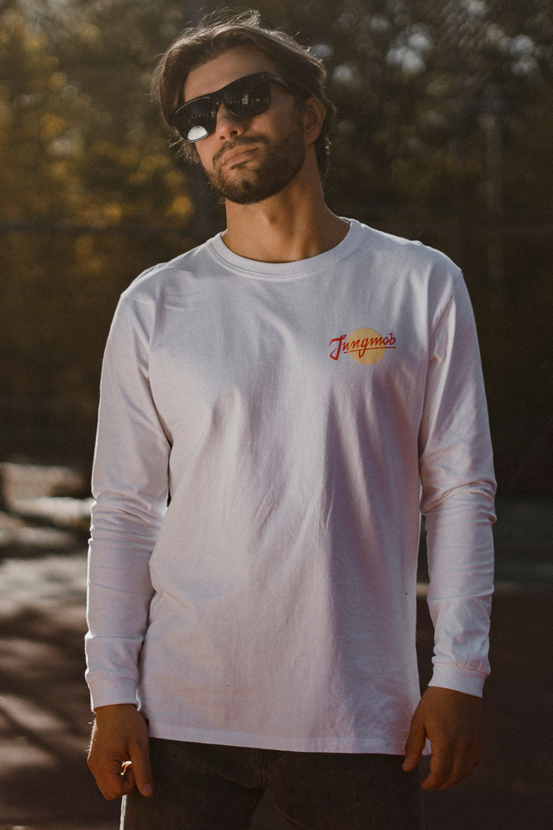 LONGSLEEVE ACID FLOWERS RED WHITE