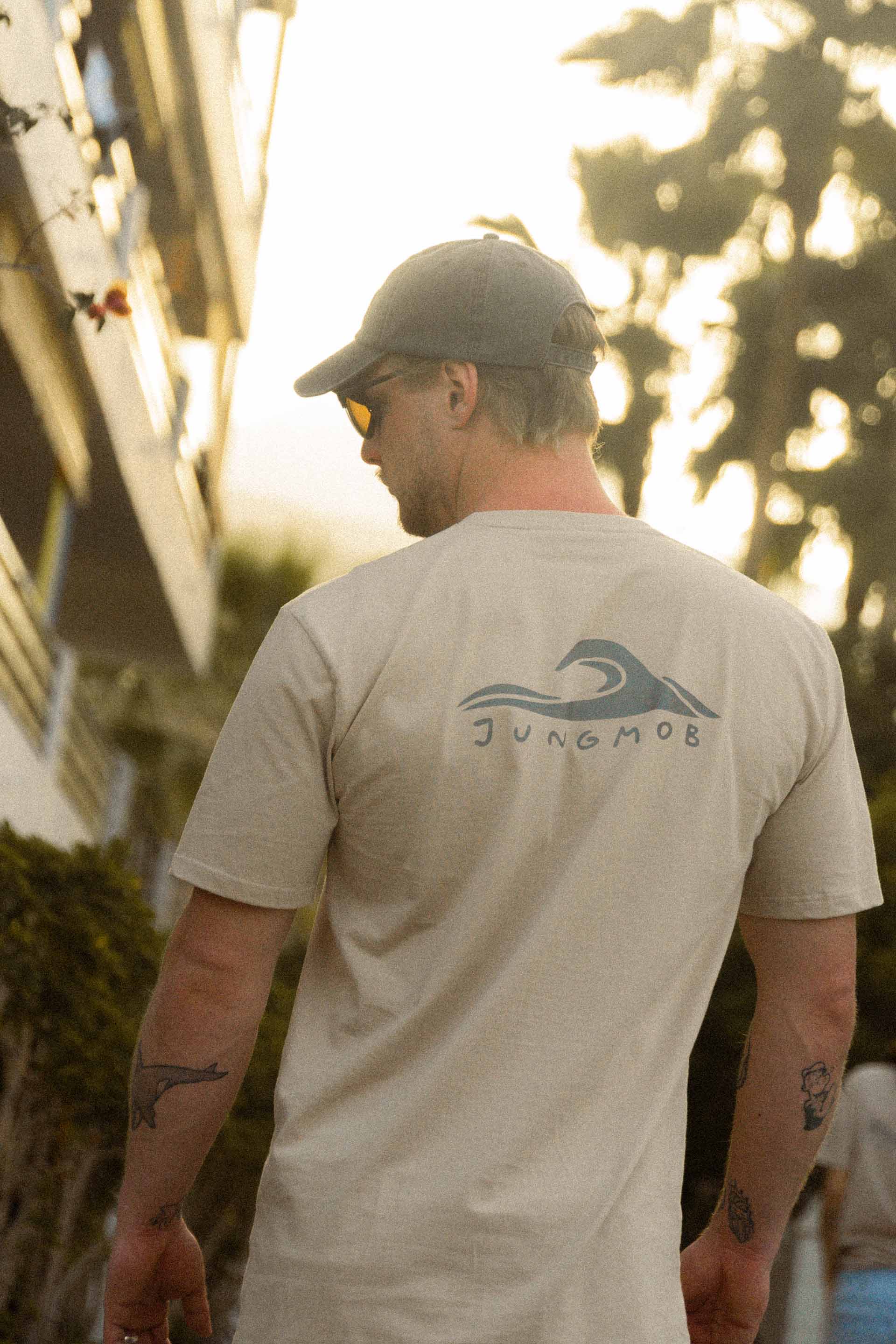 T-SHIRT WAVY JUNGMOB BEIGE MEN