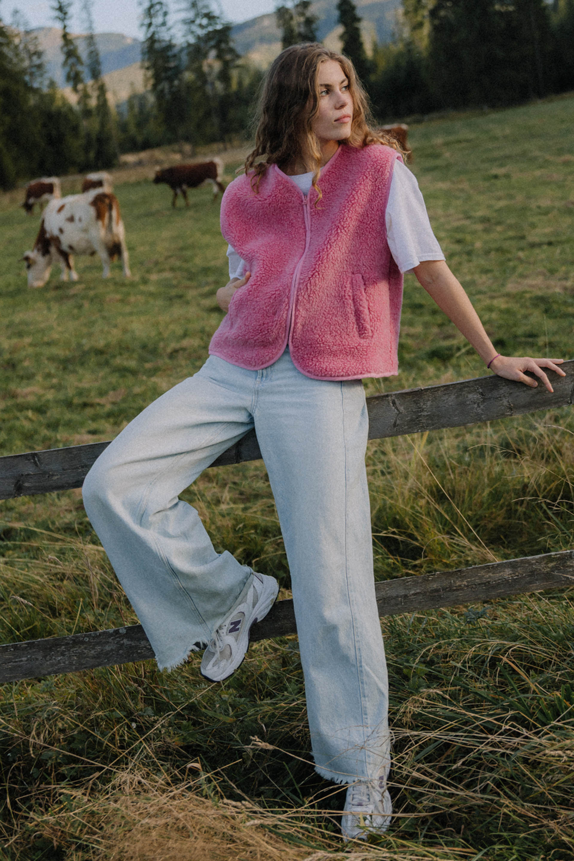 KAMIZELKA MERINO PINK