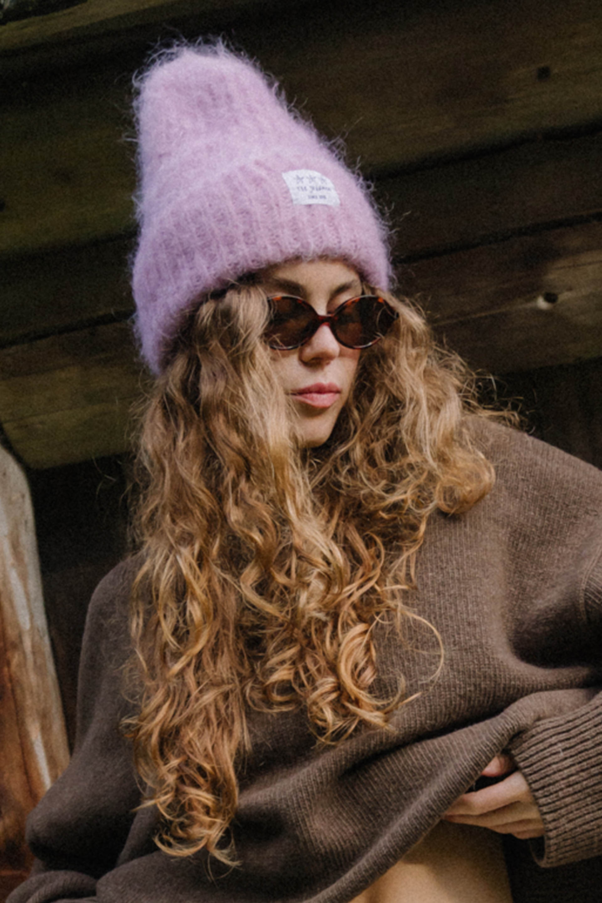 CZAPKA ALPAKA MELTY LAVENDER