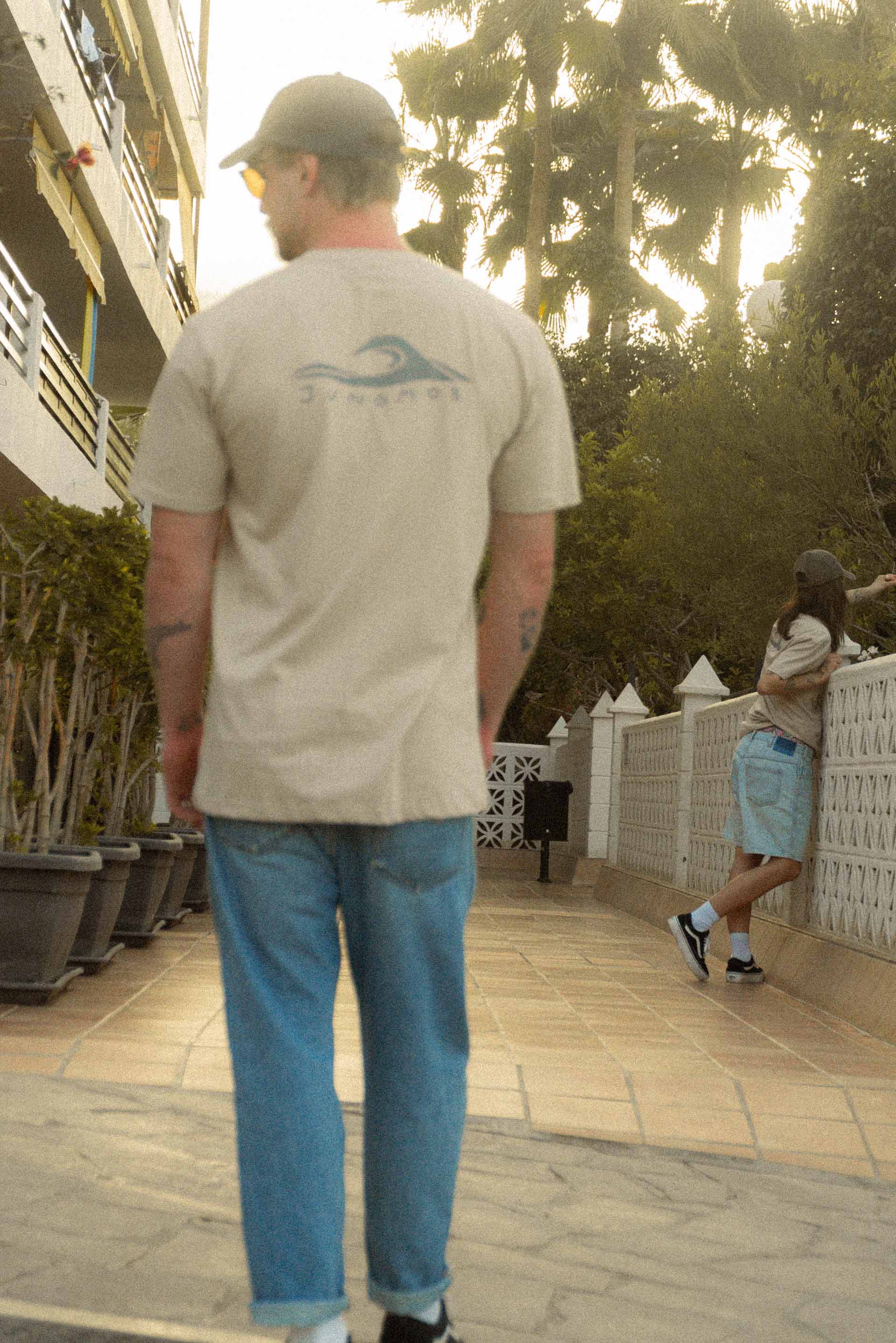 T-SHIRT WAVY JUNGMOB BEIGE MEN