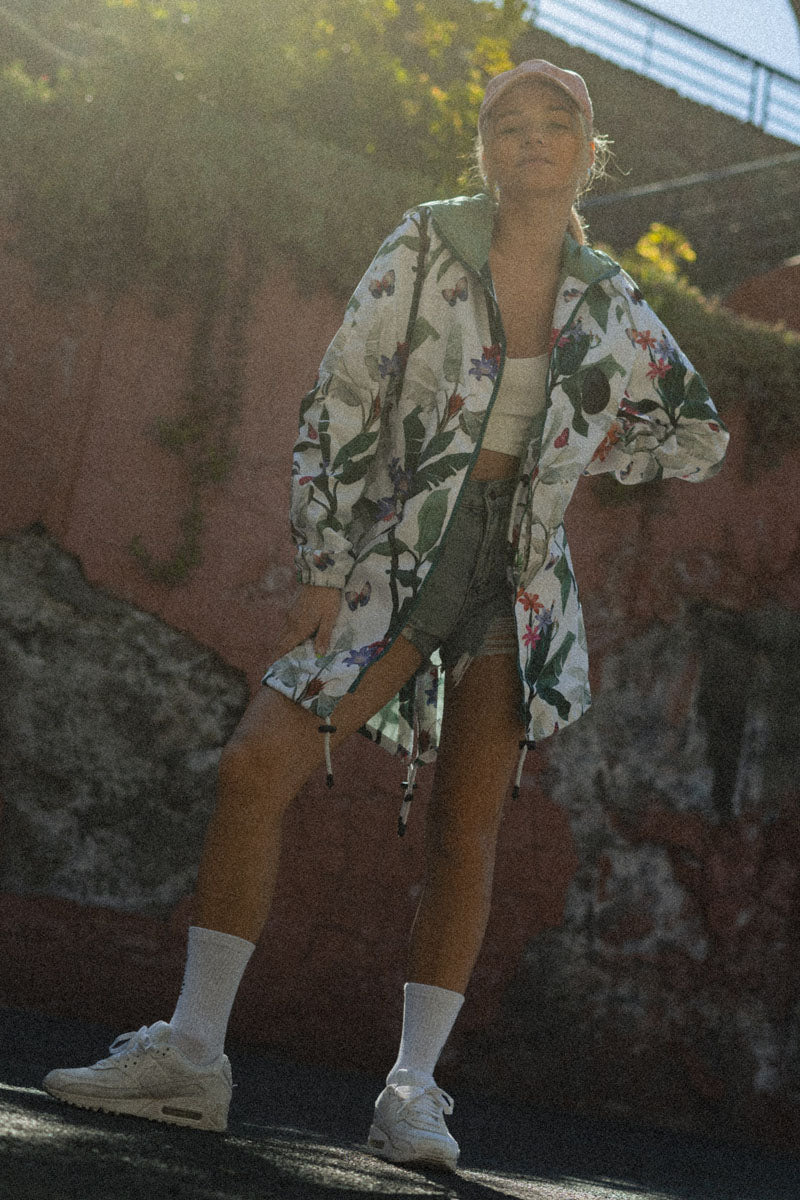 KURTKA DAMSKA BUTTERFLY HOUSE WHITE RAIN