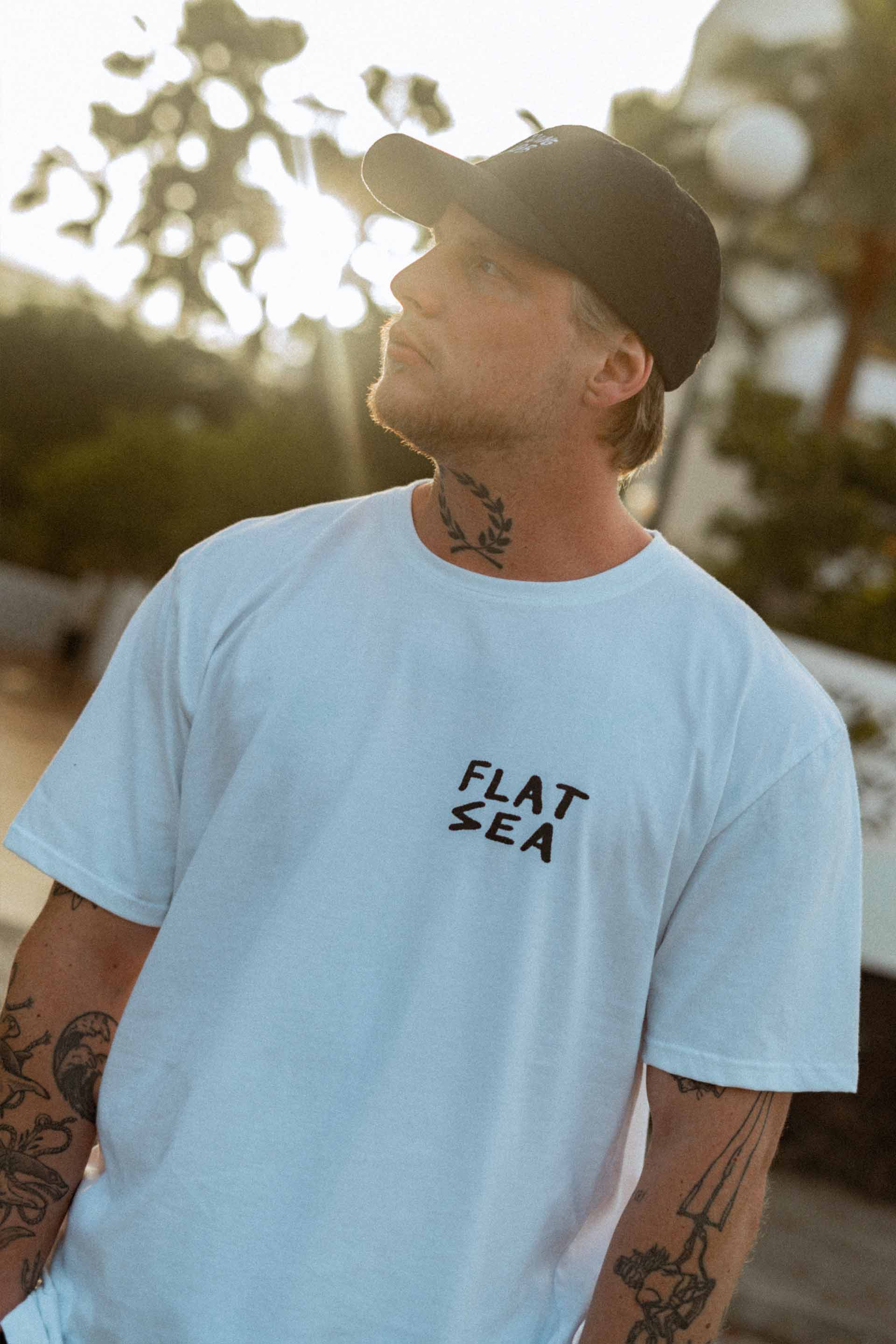 T-SHIRT FLAT SEA SURFERS WHITE MEN