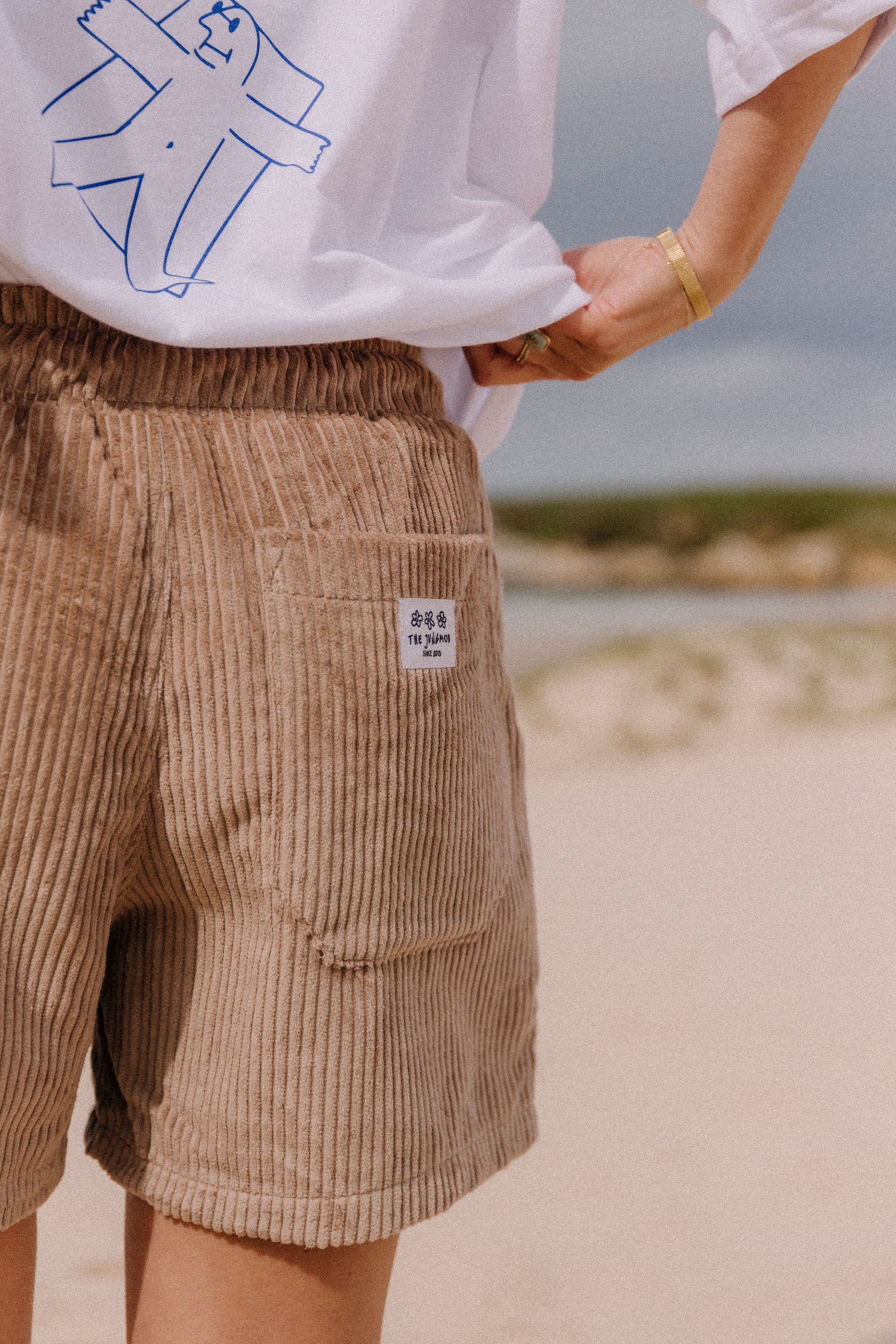 SZORTY DAMSKIE GOZO FLAT WHITE