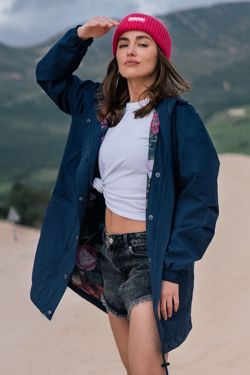 KURTKA NAVY ROWANBERRY PINK RAIN