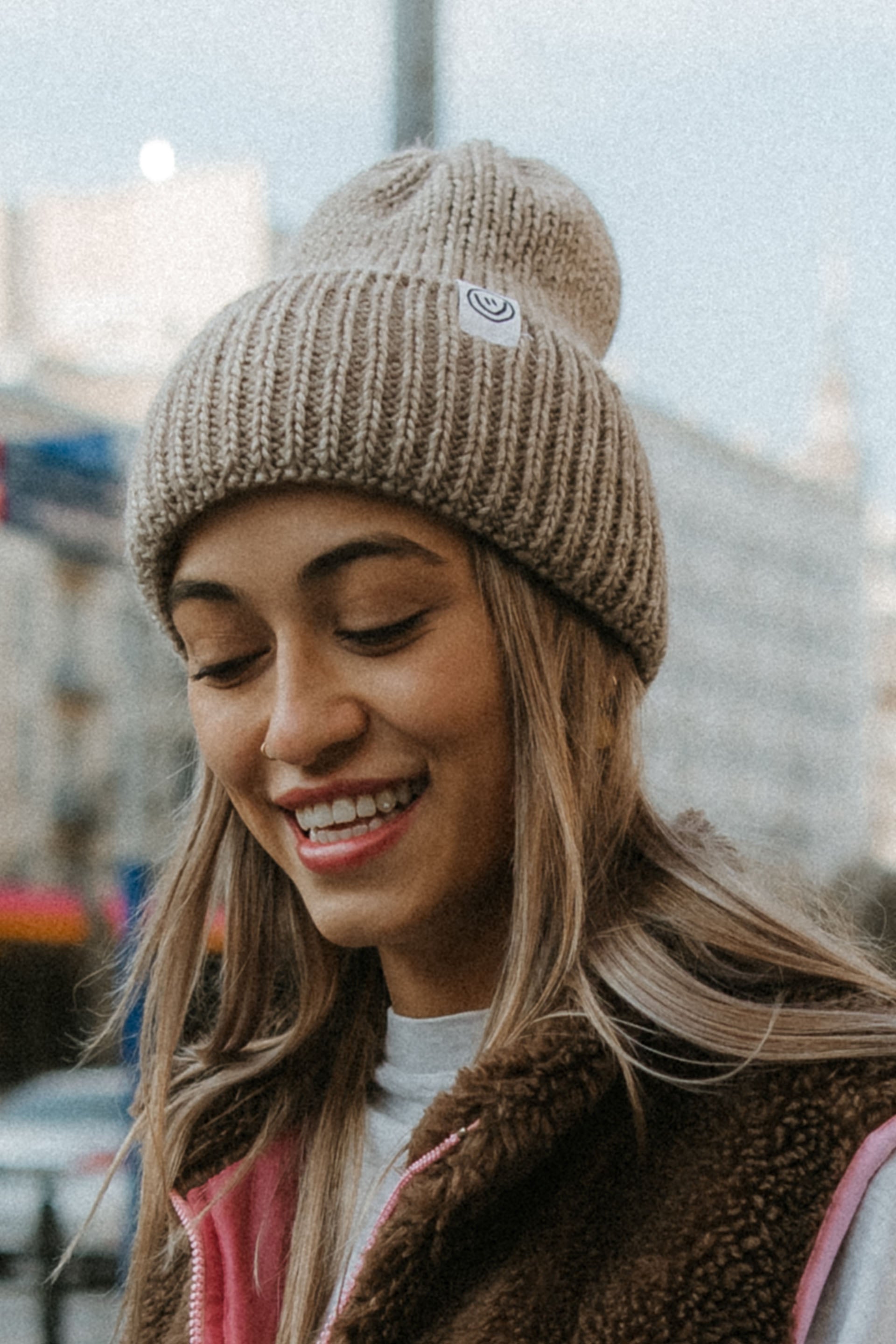 CZAPKA CLOUD DARK BEIGE