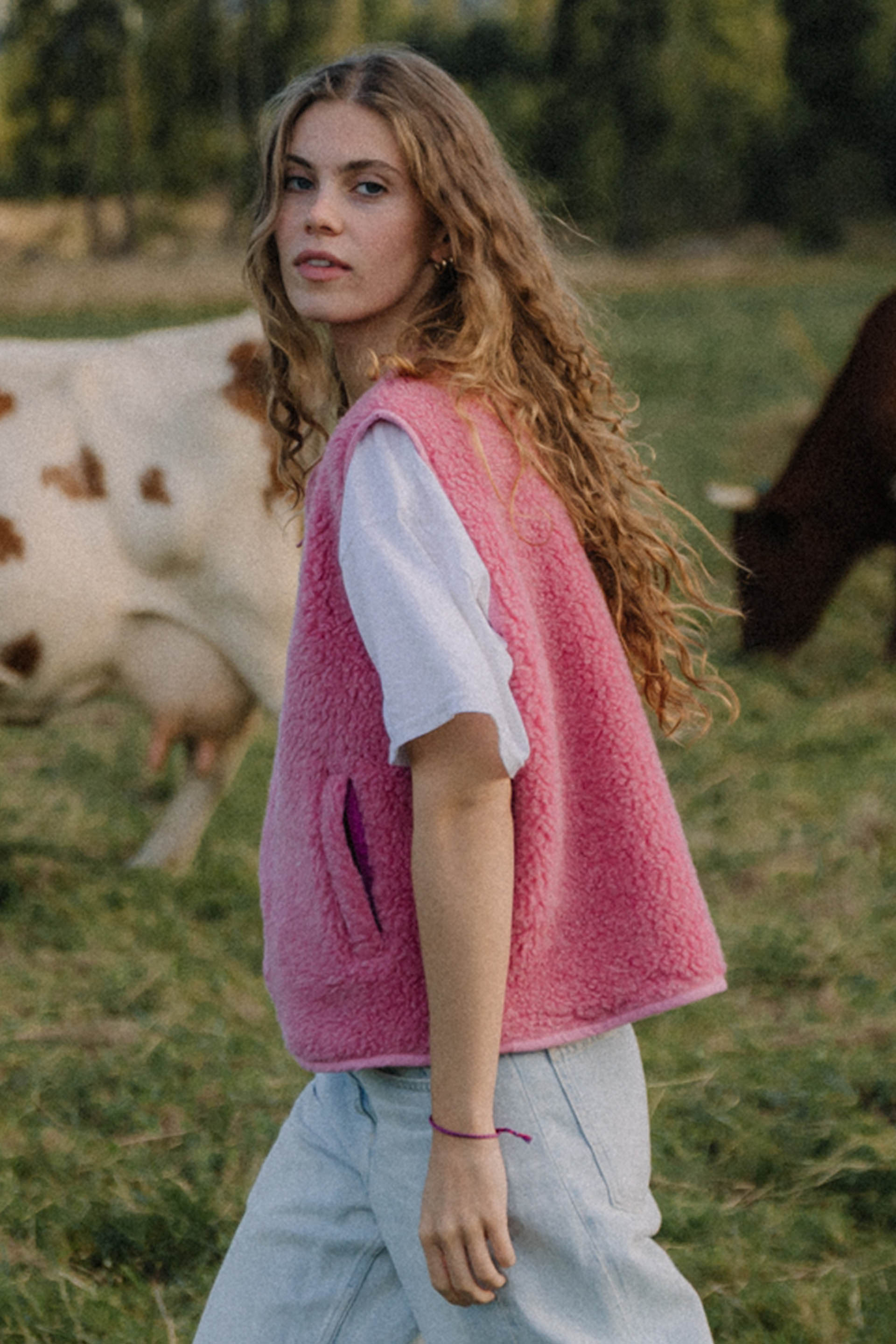 KAMIZELKA MERINO PINK
