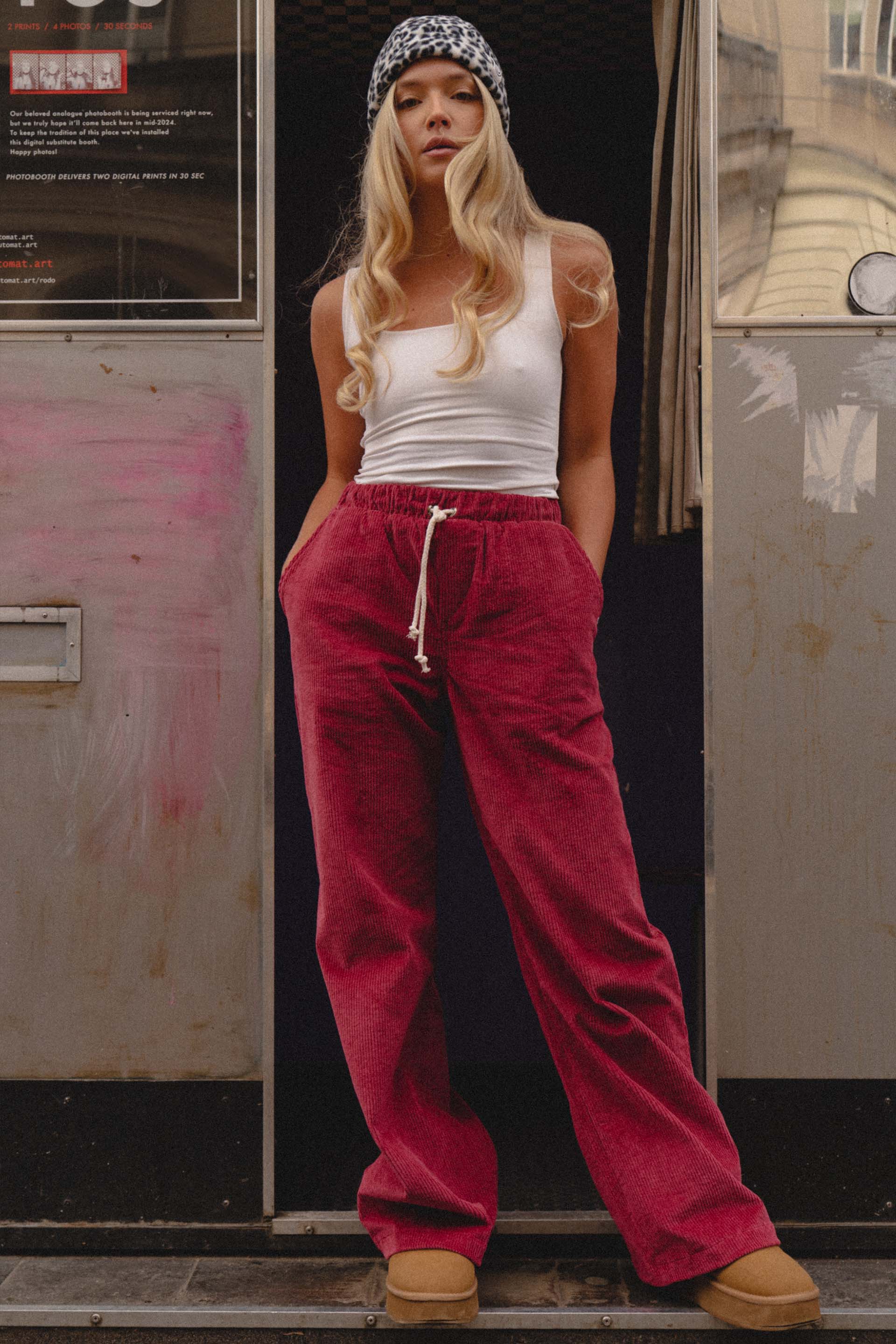 SPODNIE DAMSKIE GROOVY CHERRY