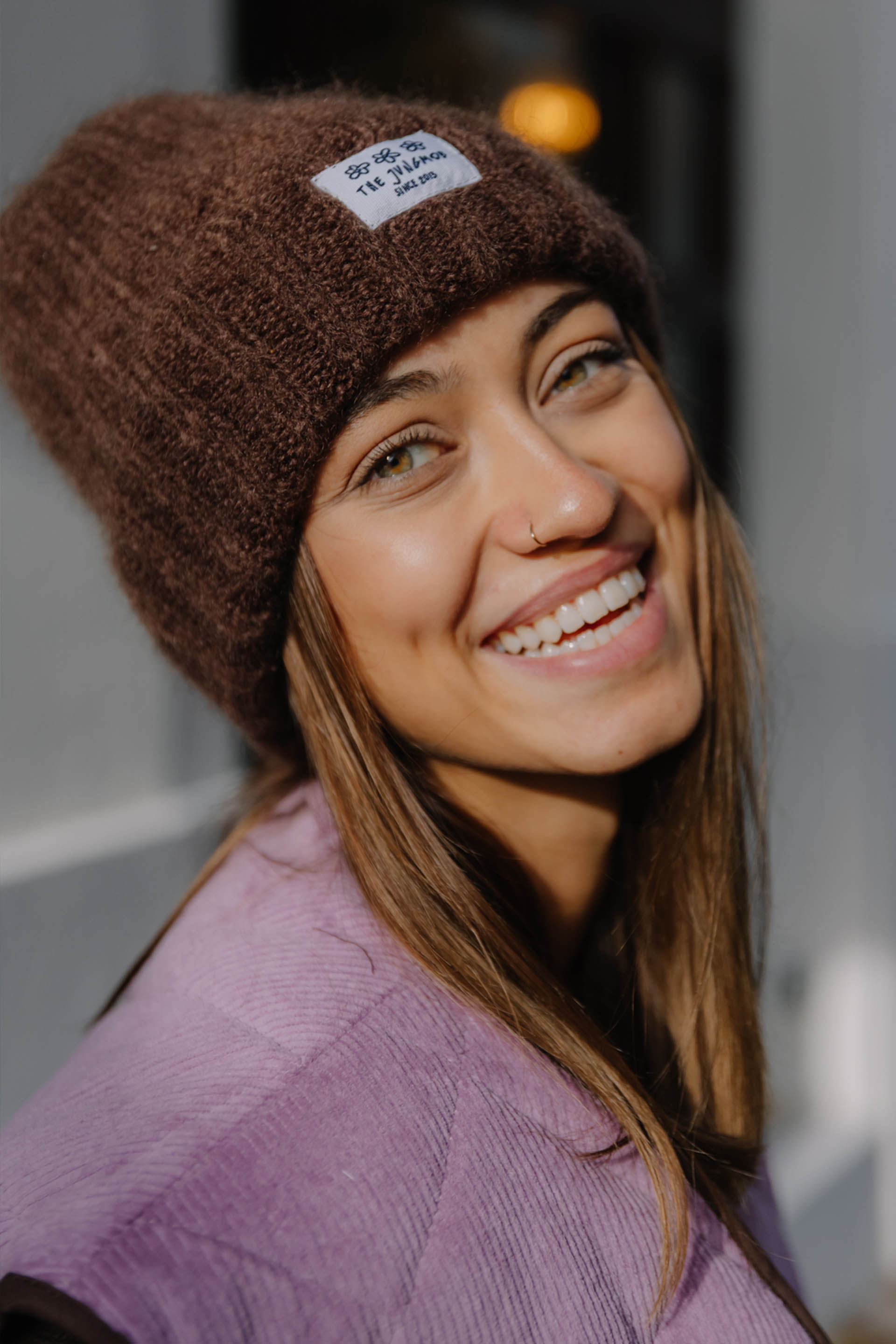 CZAPKA MOHER FLUFFY CHOCO