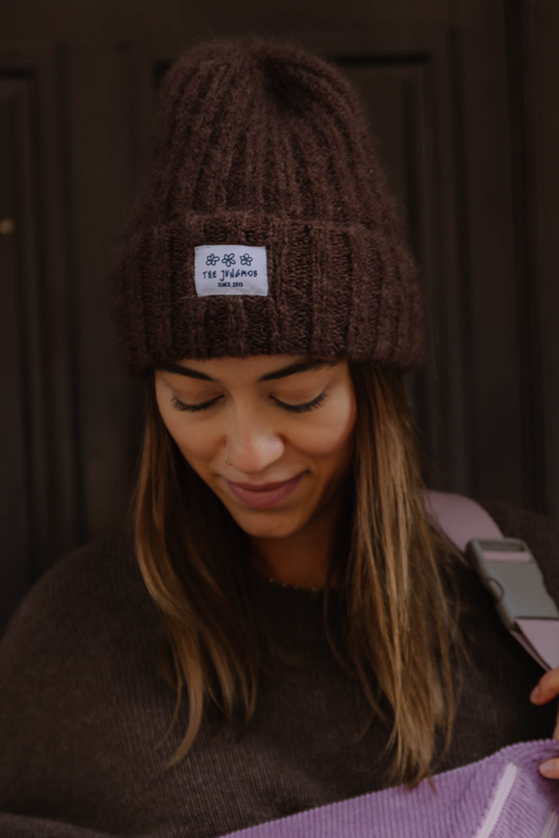 CZAPKA MOHER FLUFFY CHOCO