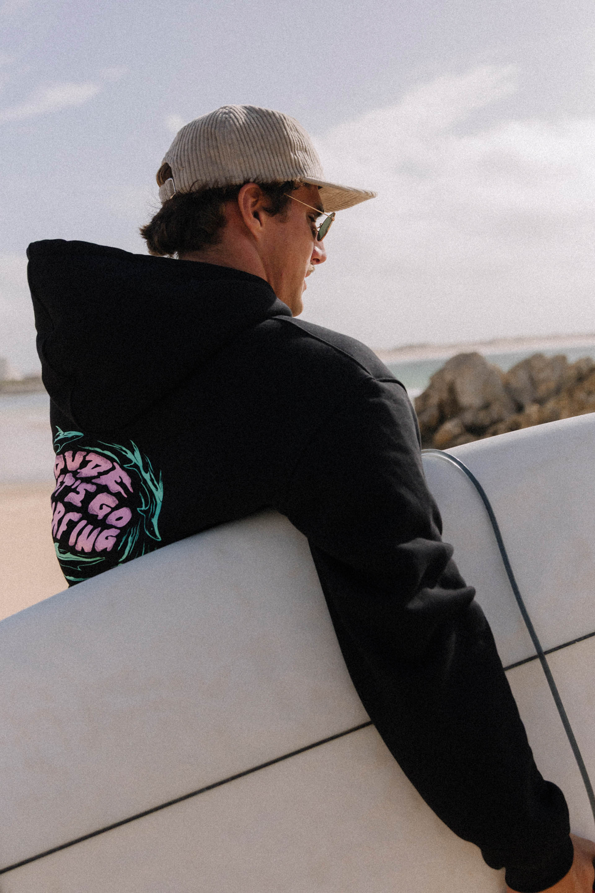 BLUZA DUDE LET'S GO BLACK