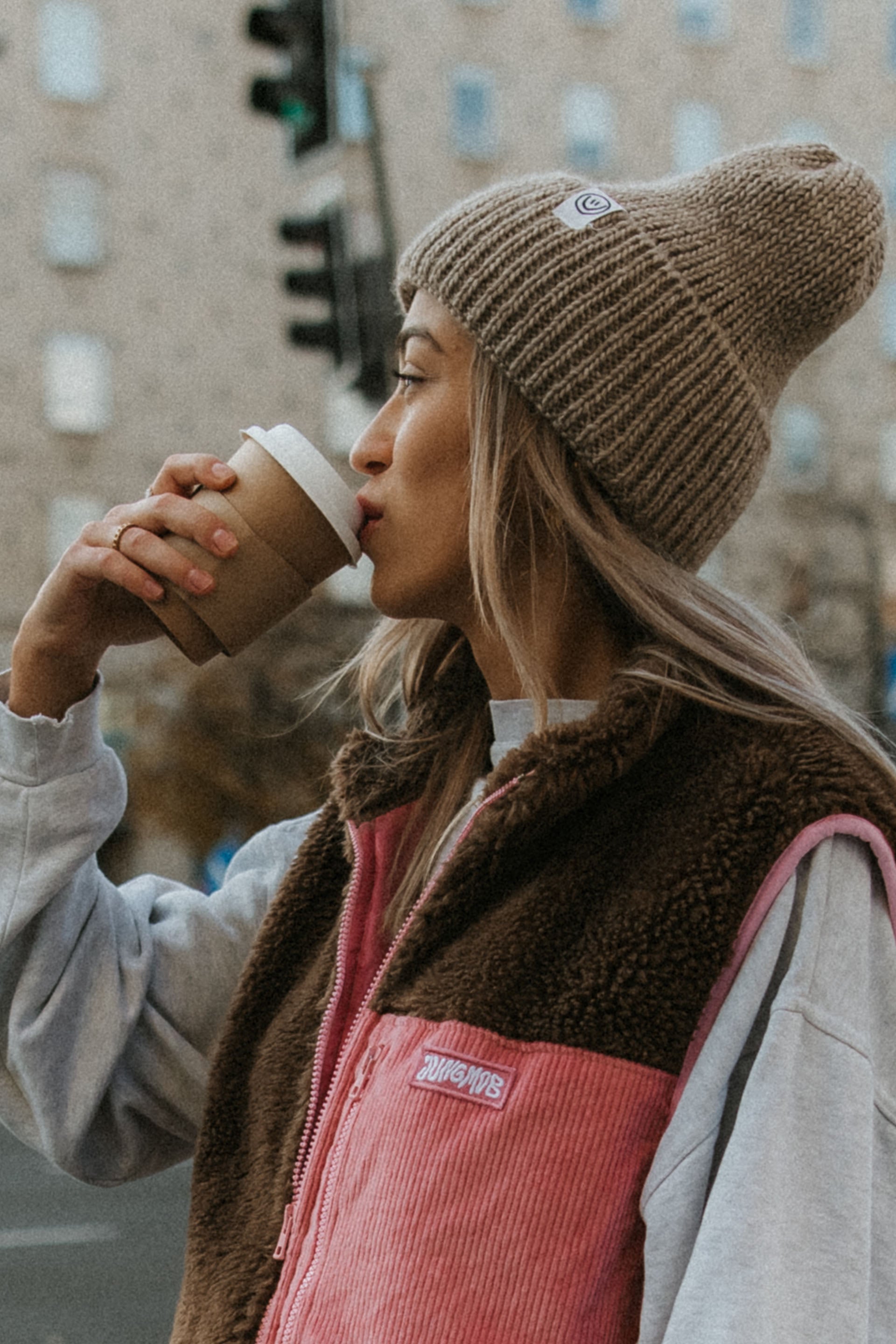 CZAPKA CLOUD DARK BEIGE