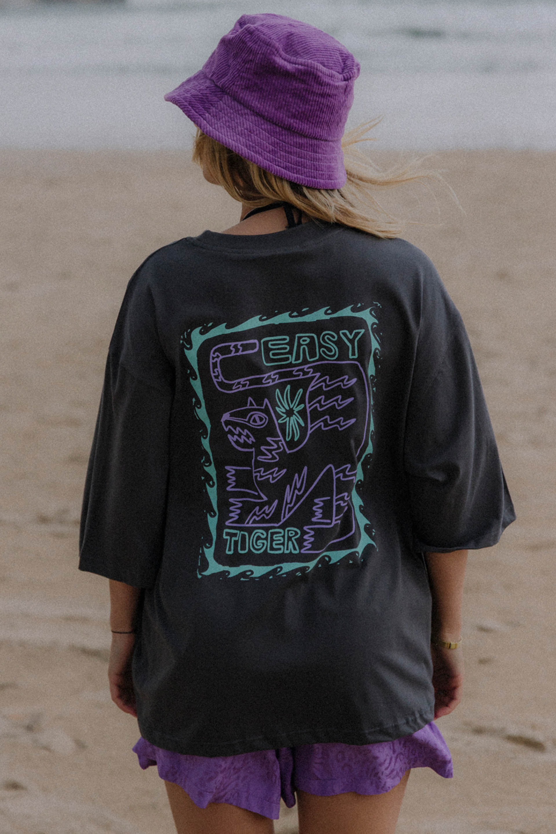 T-SHIRT BOXY EASY TIGER