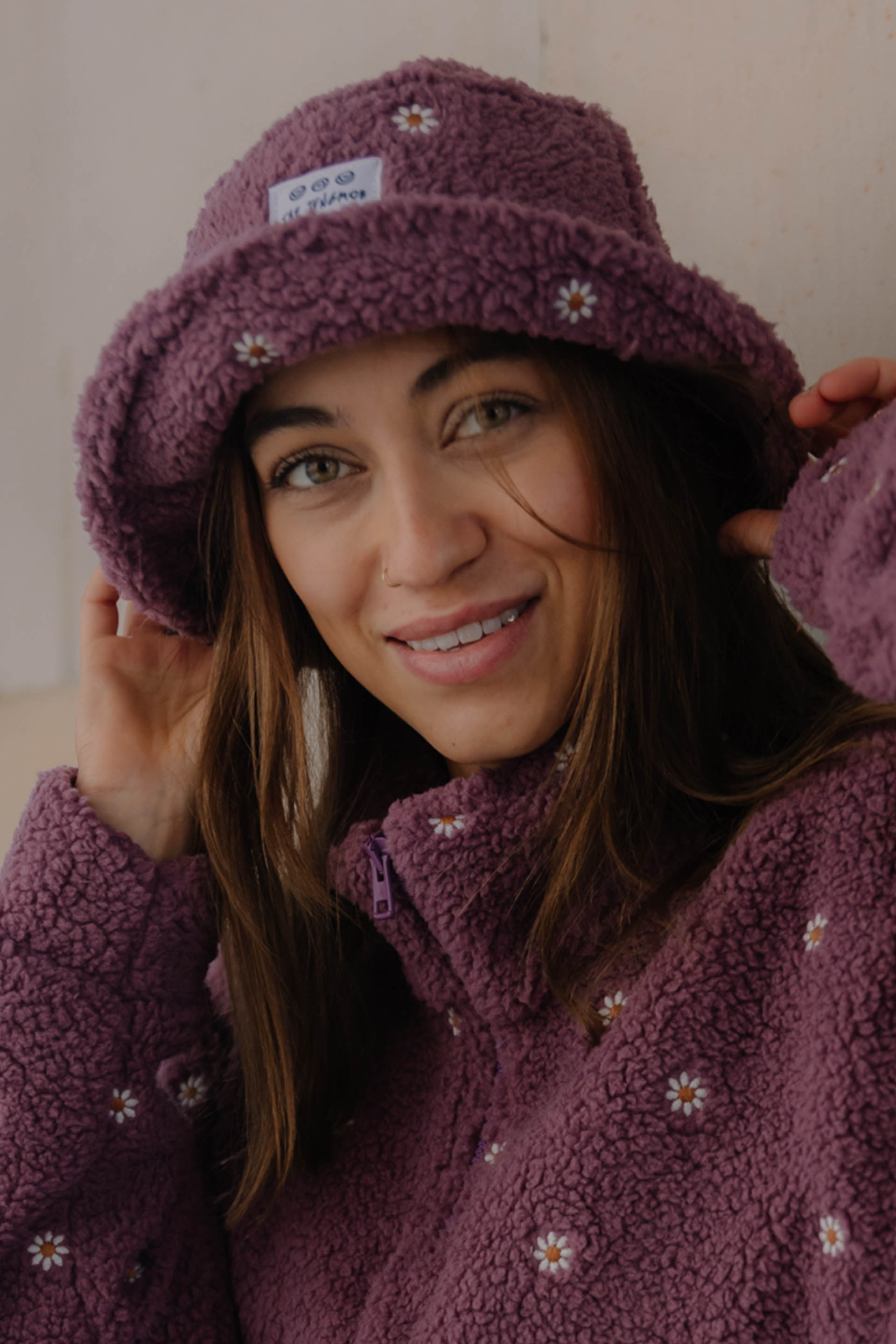 KAPELUSZ LUCKY DAISY LAVENDER BUCKET