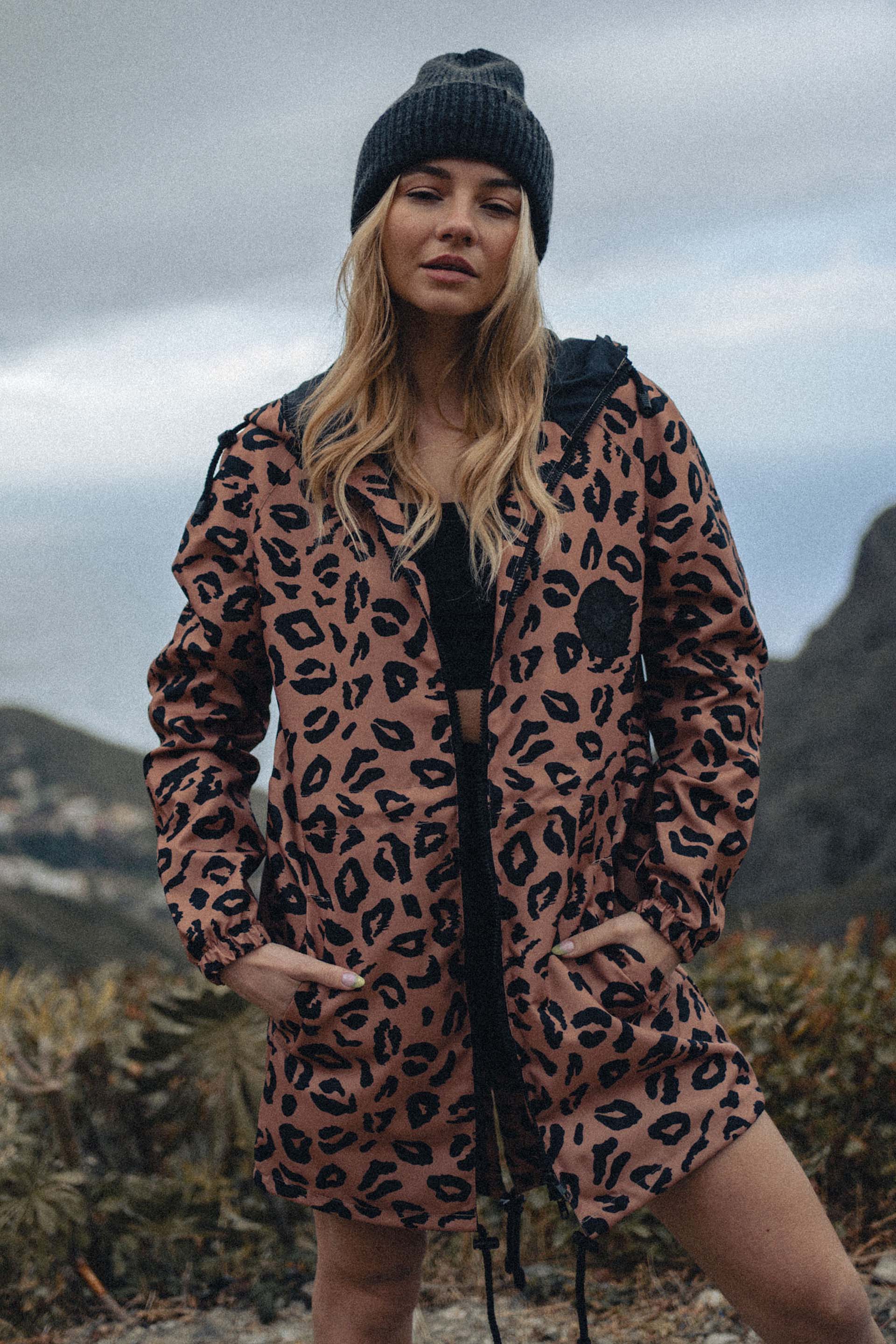 KURTKA PANTHER BROWN RAIN