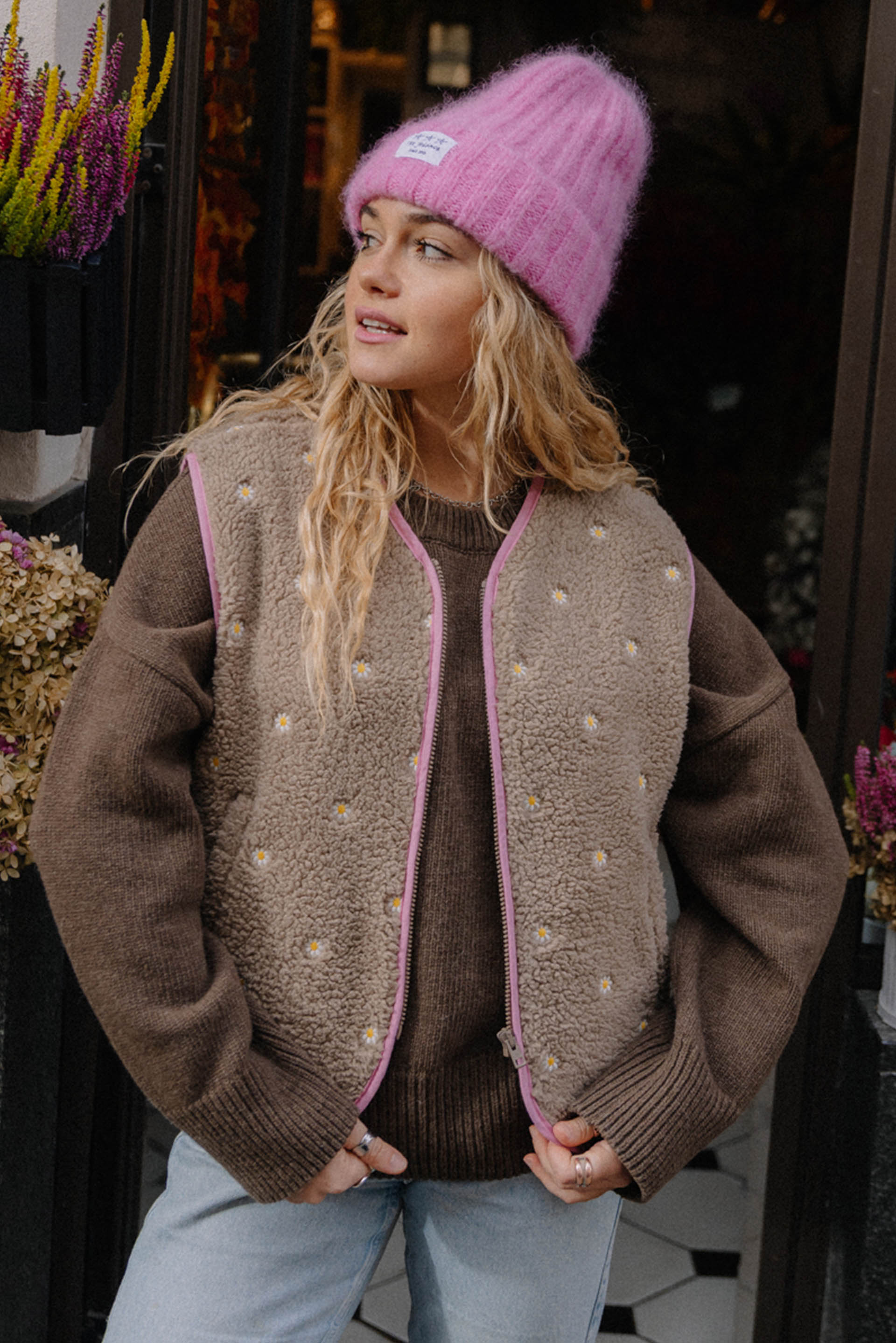 KAMIZELKA DAISY LATTE