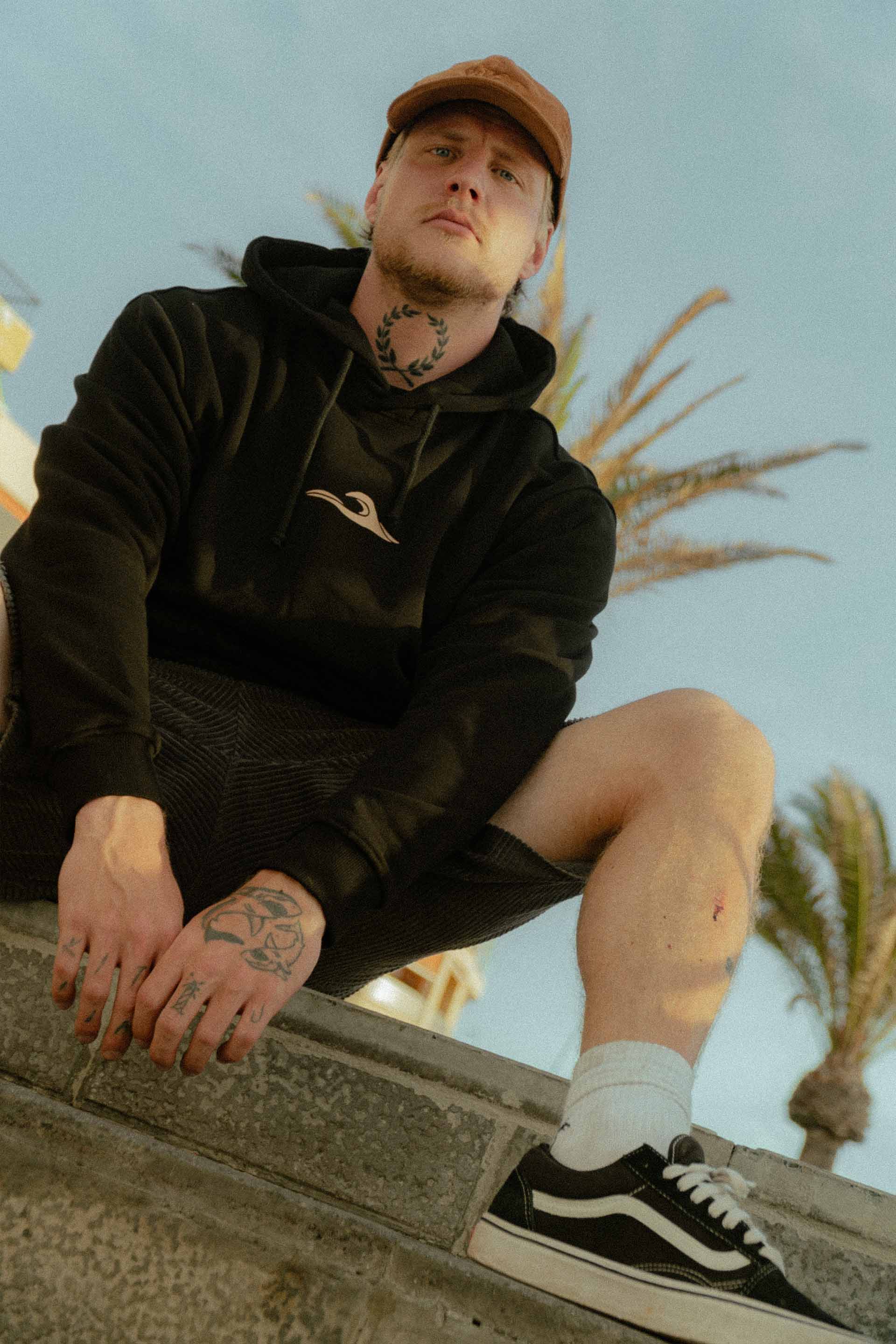 BLUZA UNISEX WAVY JUNGMOB BLACK MEN