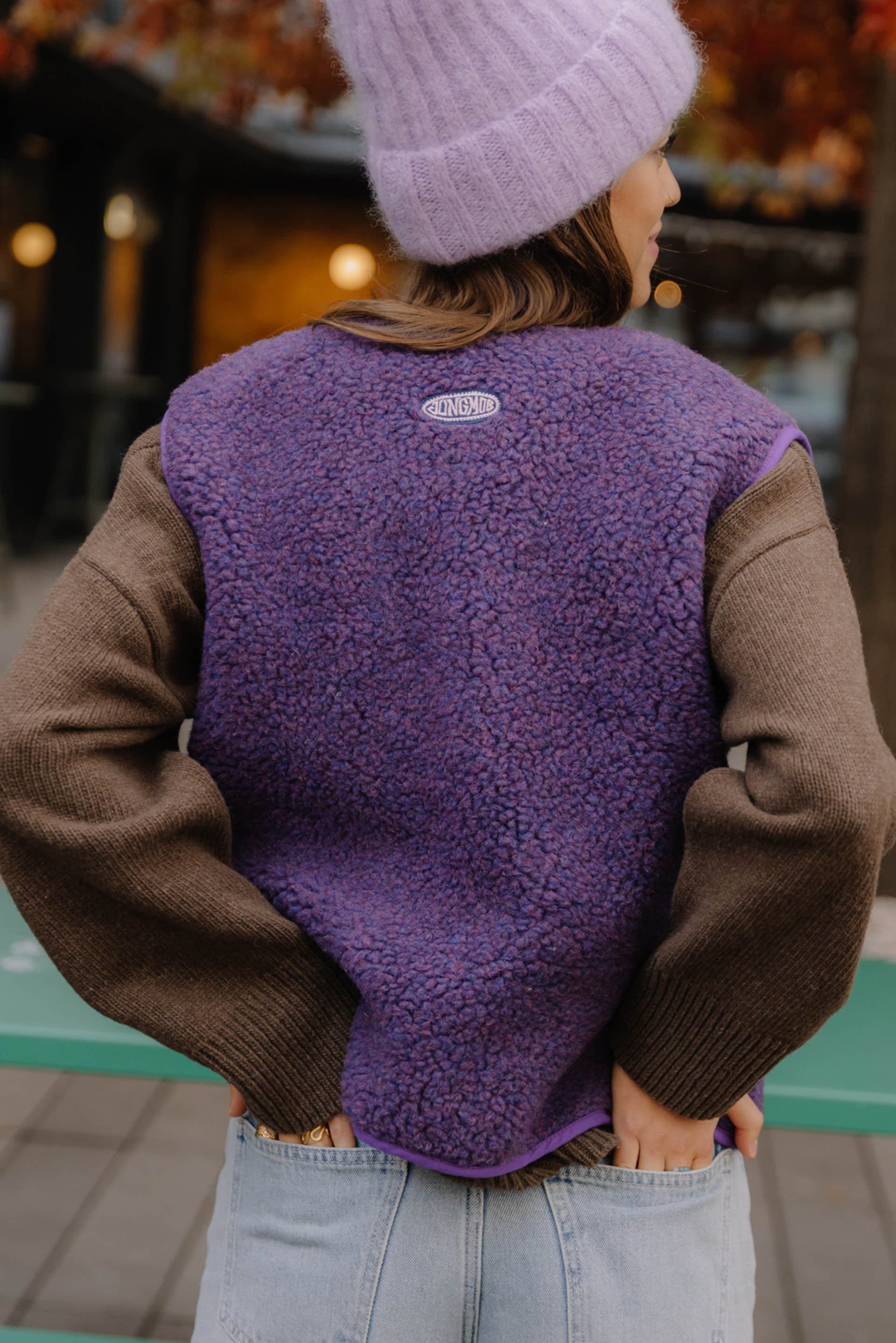 KAMIZELKA MERINO PURPLE HAZE