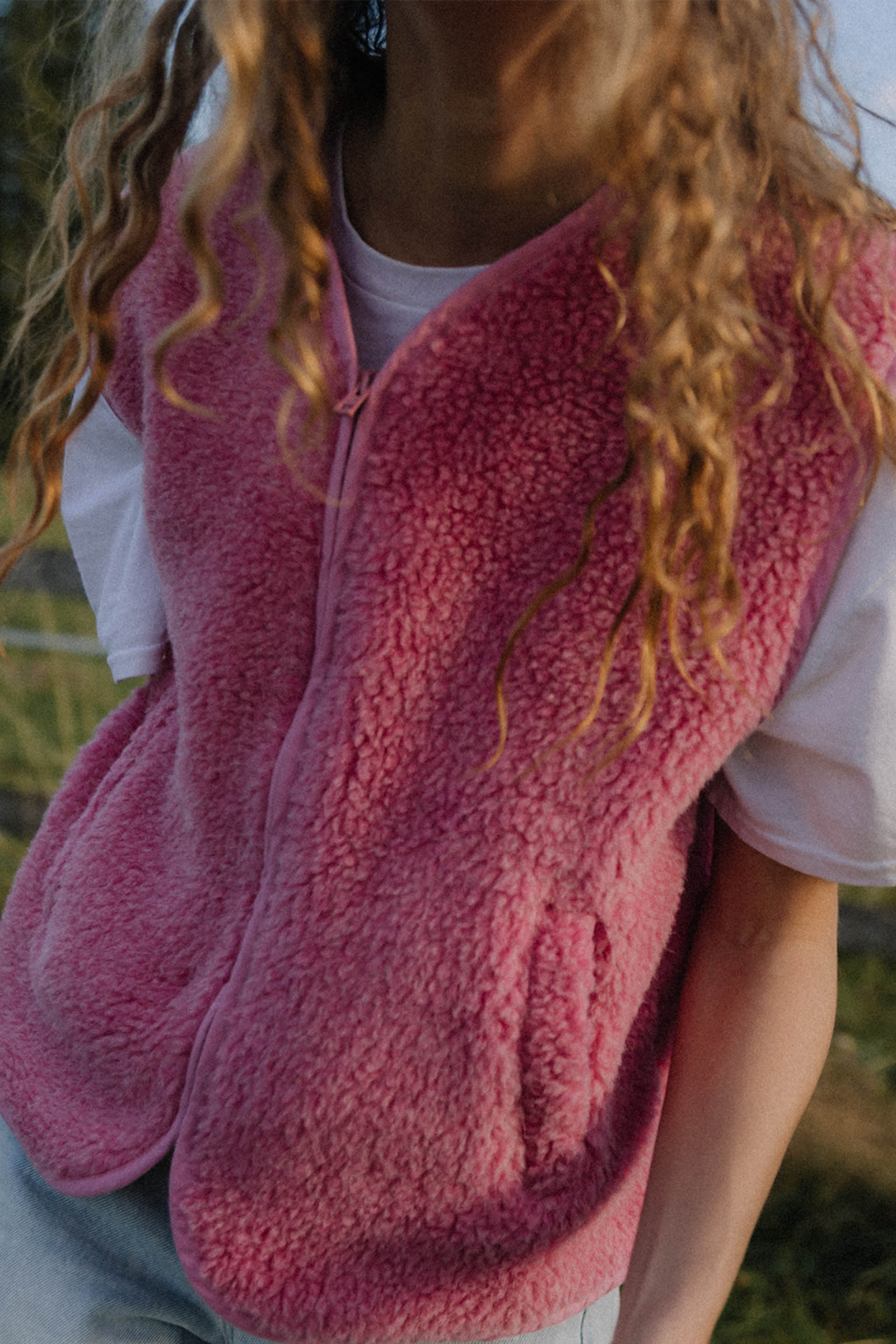 KAMIZELKA MERINO PINK