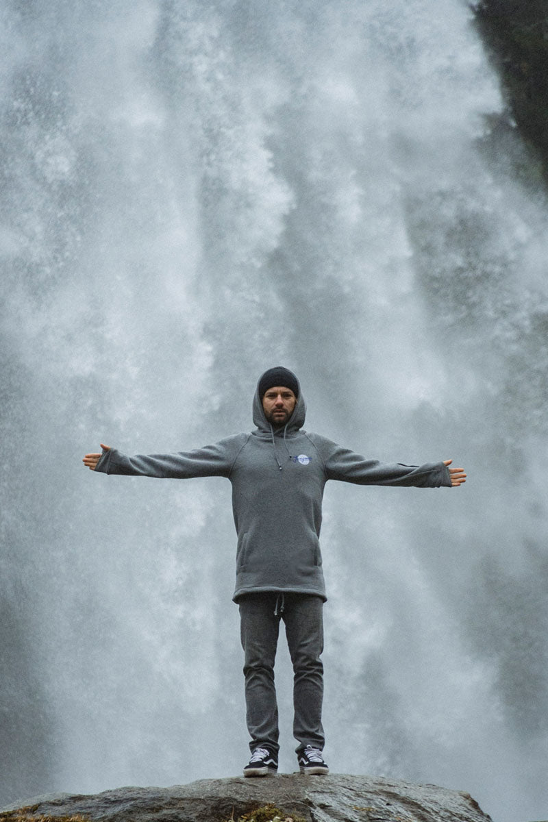 BLUZA ACID FLOWERS GREY SNB