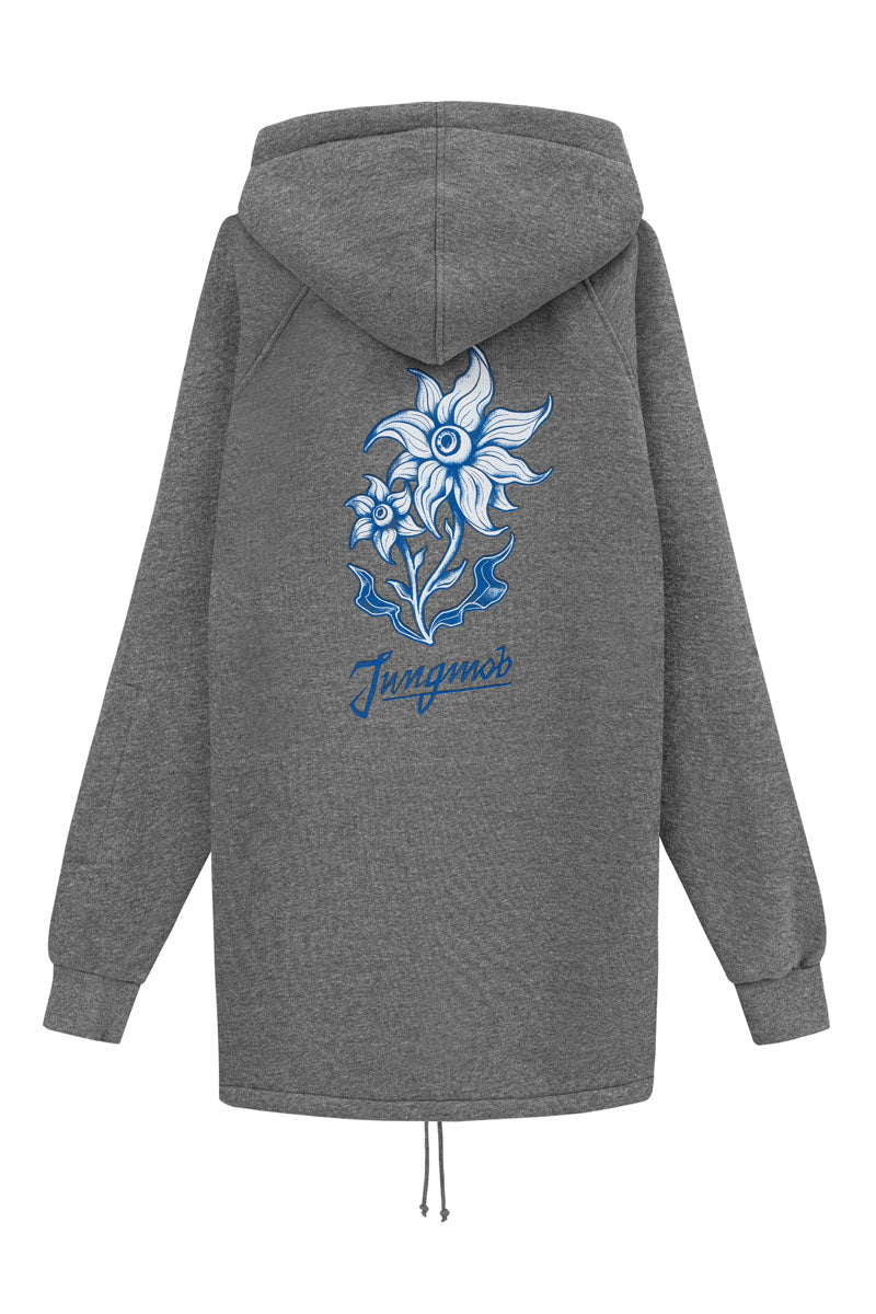 BLUZA ACID FLOWERS GREY SNB