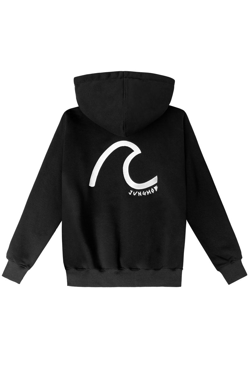 BLUZA WAVE BLACK WHITE