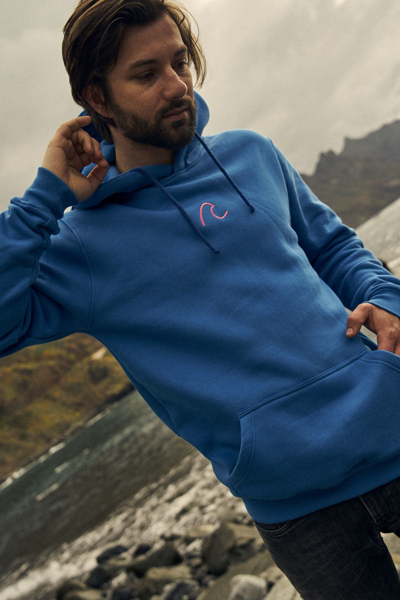 BLUZA WAVE BLUE PINK MEN