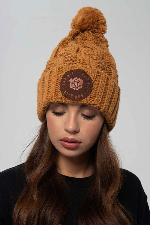 CZAPKA MESS MUSTARD ROSE