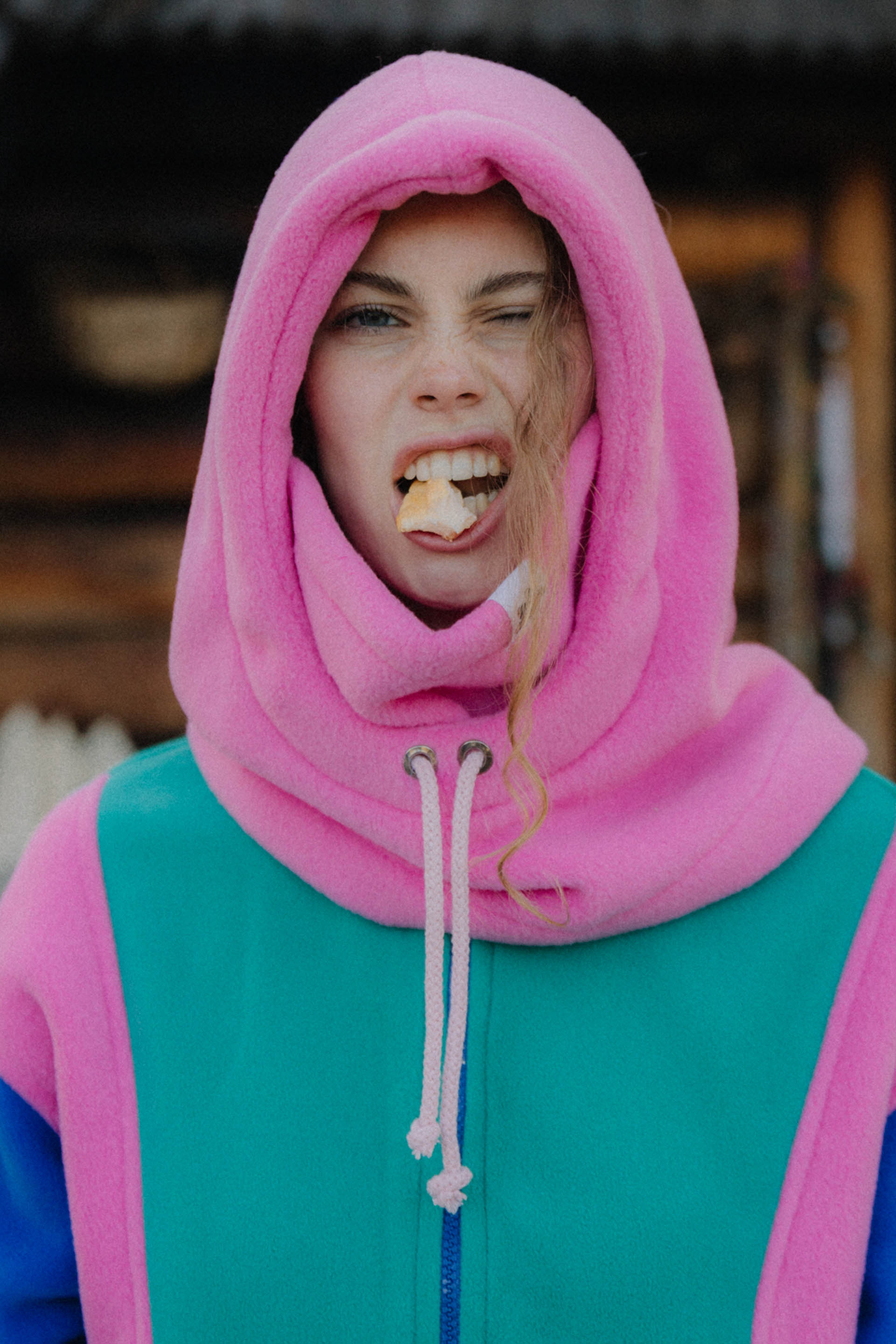 KOMIN BALACLAVA PINK