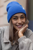 CZAPKA BEANIE BLUE bawełna