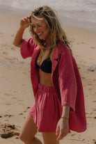 KOSZULA FUNKY MALINA