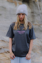 T-SHIRT HERE COMES THE SUN GRAPHITE