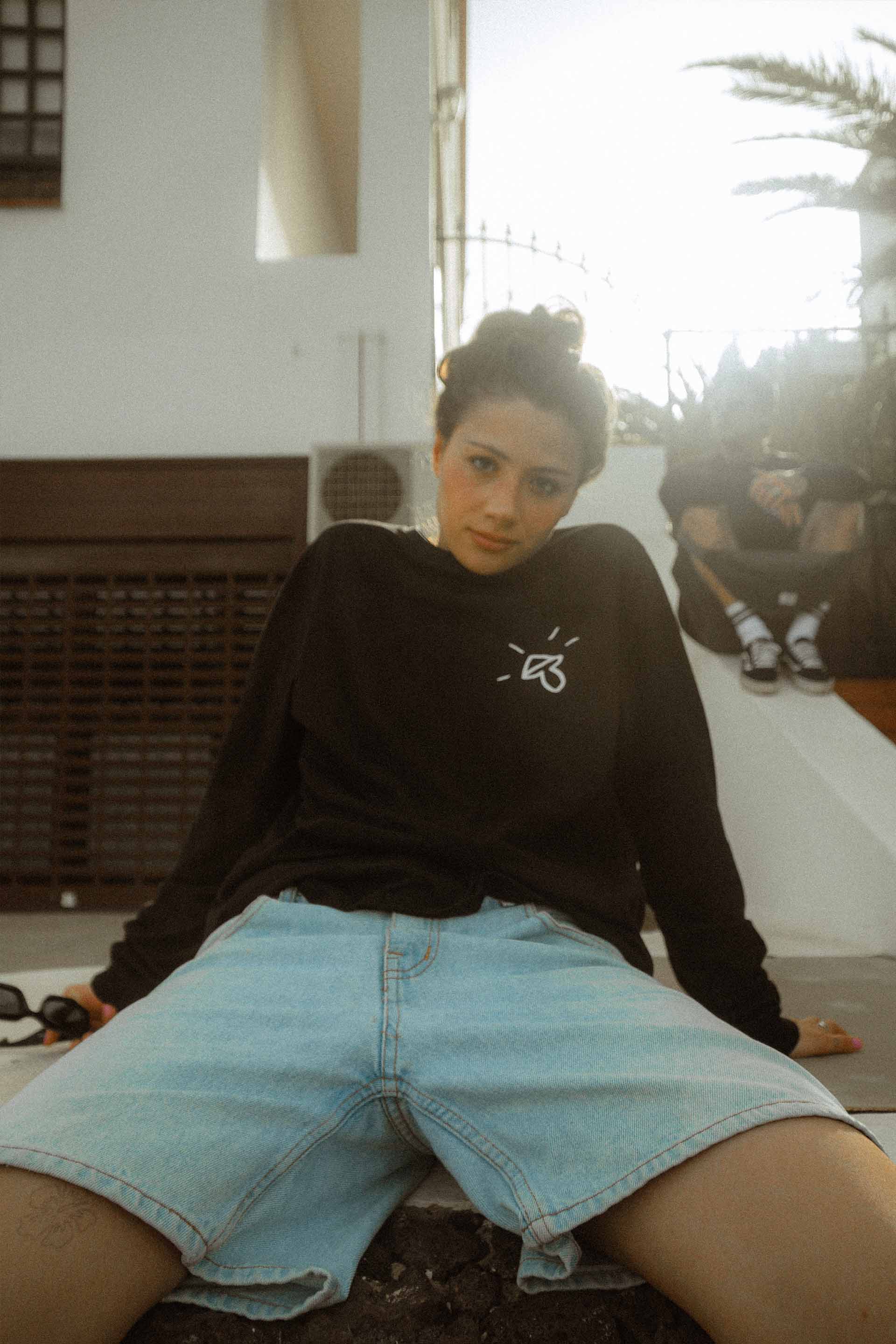 LONGSLEEVE NATURE IS OK BLACK WMN