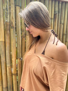 T-SHIRT MOON MUSTARD