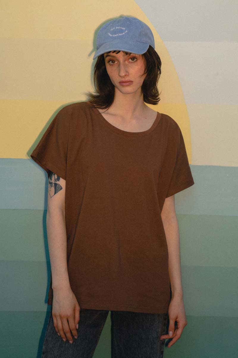 T-SHIRT MOON BROWN