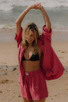 KOSZULA FUNKY MALINA