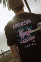 T-SHIRT FLAT SEA SURFERS BLACK MEN