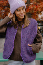 KAMIZELKA MERINO PURPLE HAZE
