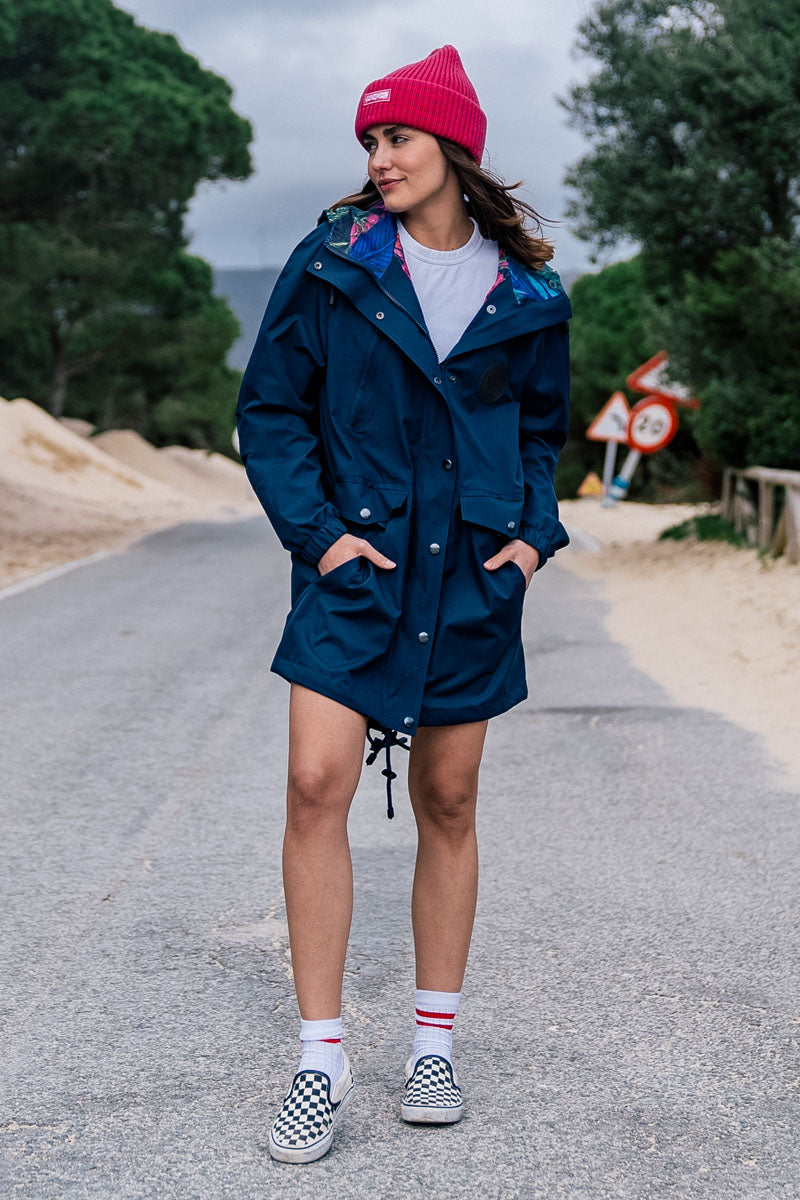 KURTKA NAVY ROWANBERRY PINK RAIN