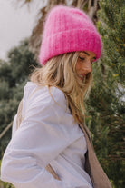 CZAPKA MOHER FLUFFY ELECTRIC PINK