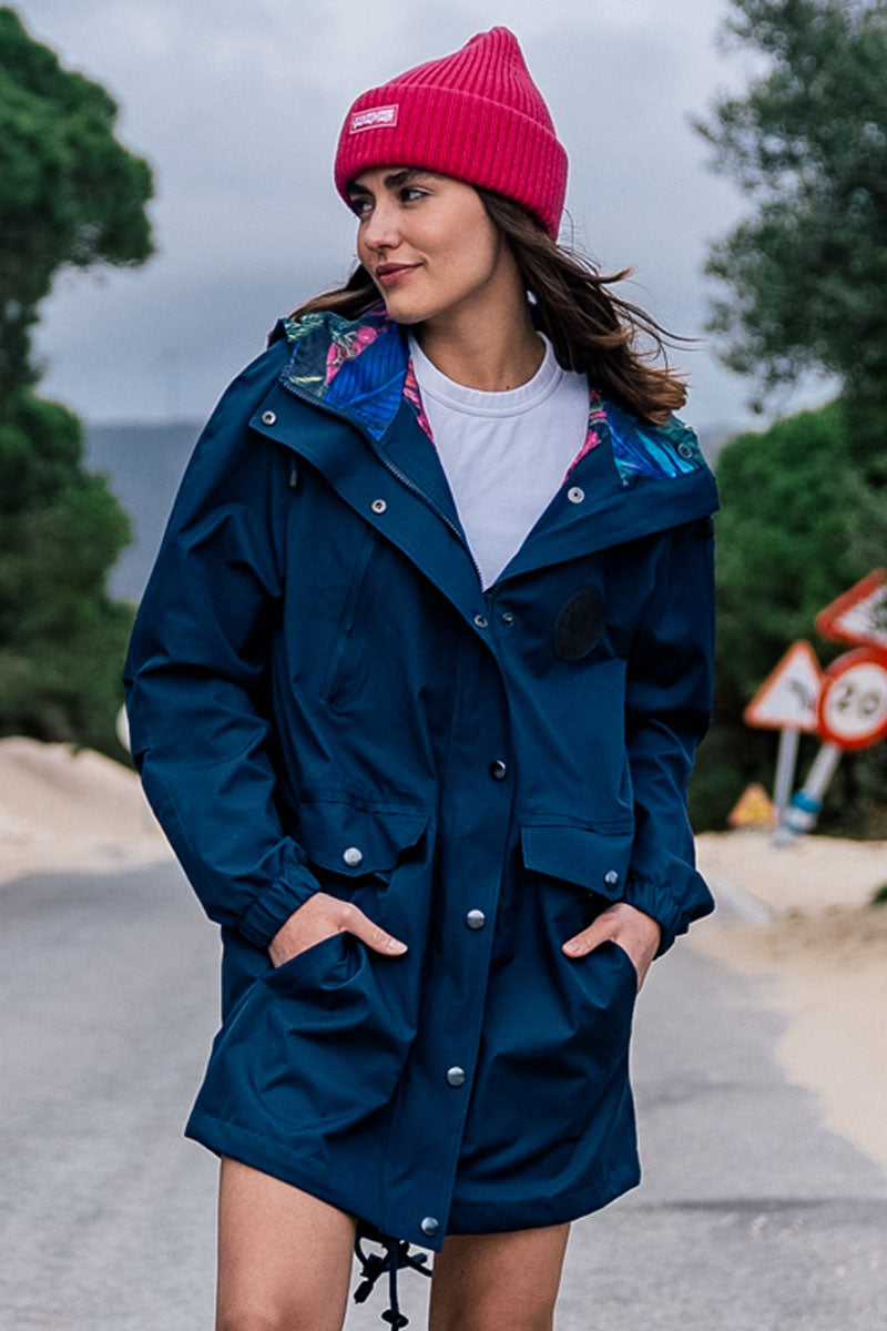 KURTKA NAVY ROWANBERRY PINK RAIN