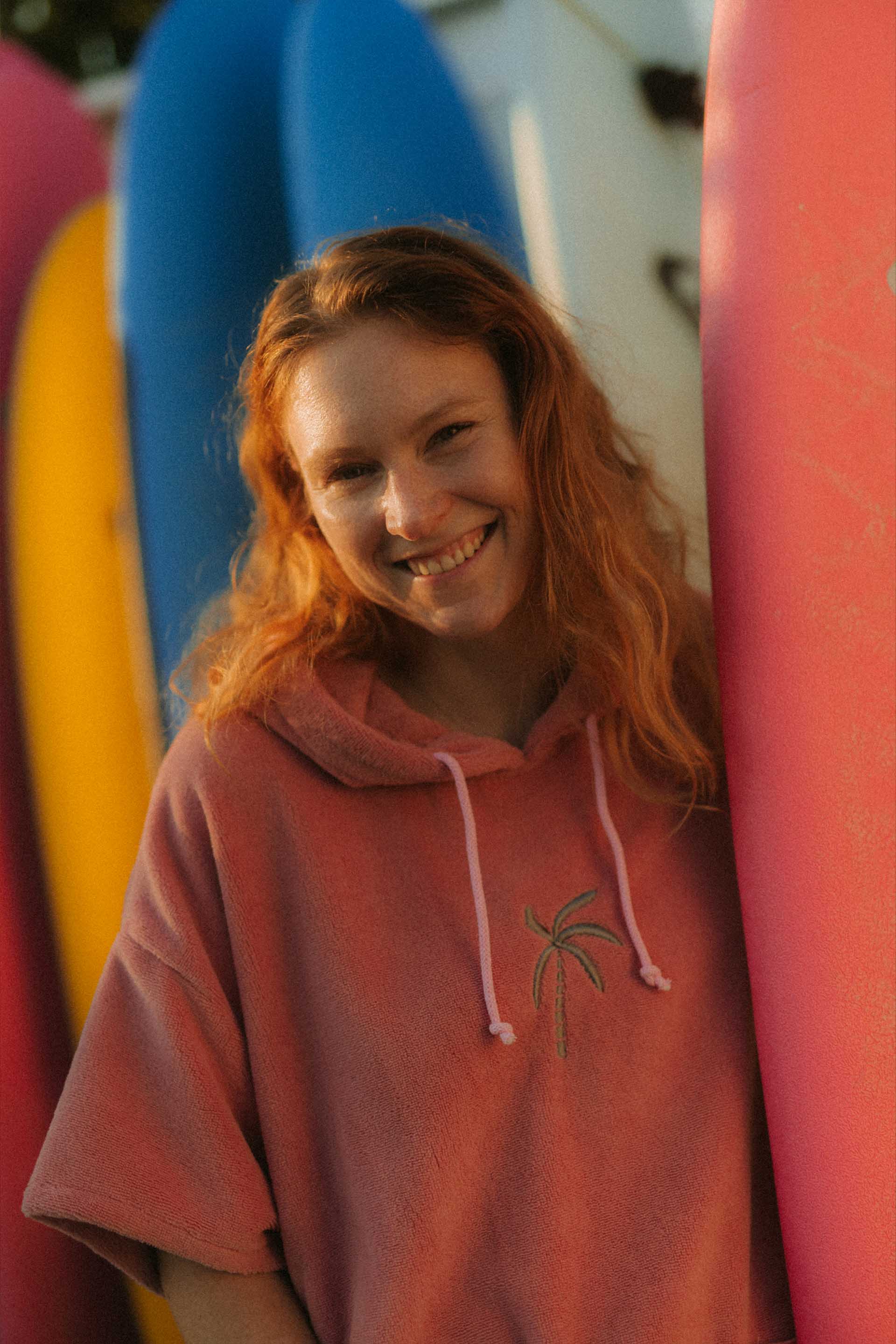 PONCHO BAMBOO PALM KISS