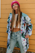 KURTKA BUTTERFLY HOUSE BLUE RAIN