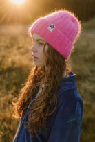 CZAPKA MOHER FLUFFY ELECTRIC PINK