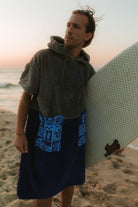 PONCHO BAMBOO ALOHA BLUE