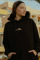 BLUZA UNISEX WAVY JUNGMOB BLACK  WMN